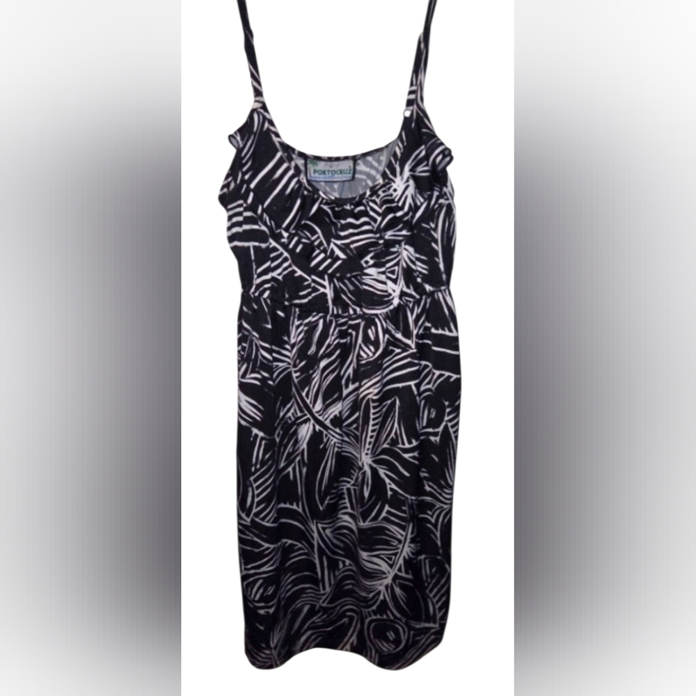 Black and White Patterned Dress